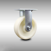 Service Caster 6 Inch Stainless Steel Nylon Wheel Rigid Caster with Roller Bearing SCC SCC-SS30R620-NYR